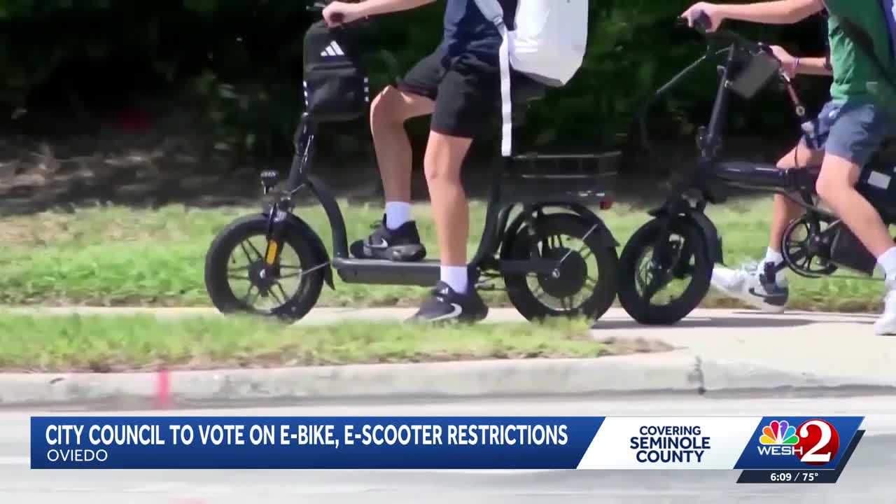 Oviedo city council to vote on micromobility rules to improve sidewalk safety — WESH 2 Orlando, Boston Government news