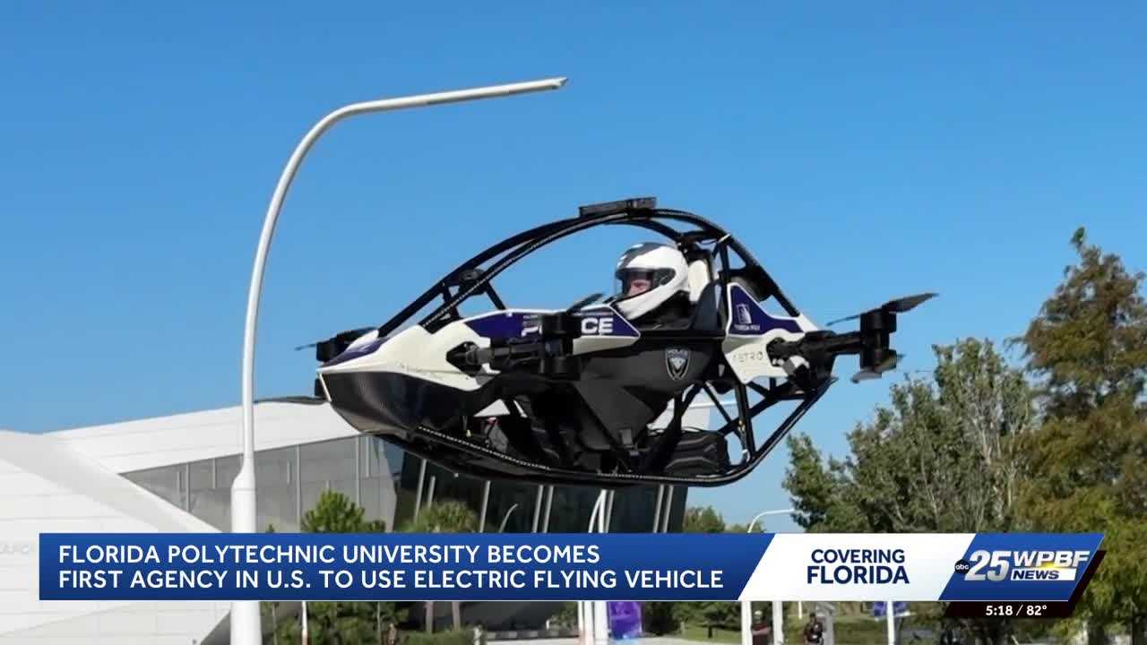 Florida Polytechnic University develops electric flying vehicle for police emergencies — WPBF West Palm Beach, Boston Community news